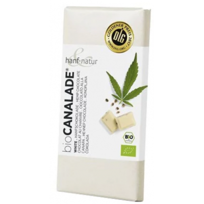Cioccolato bianco con semi di canapa Bio 100 g